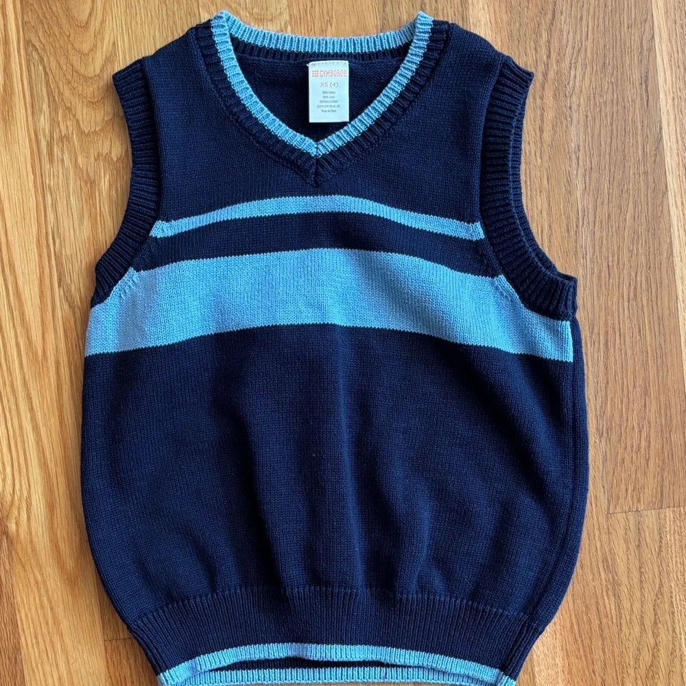 Size 4/XS Gymboree Blue Sweater Vest